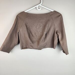 Vintage 60s Button Back Cropped Blouse